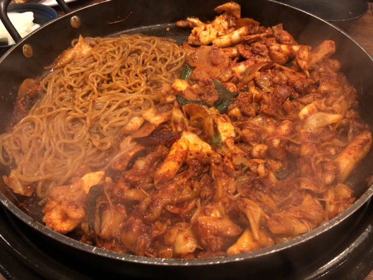  송도맛집 유가네닭갈비 매운닭갈비세트 볶음밥까지 푸짐하게!