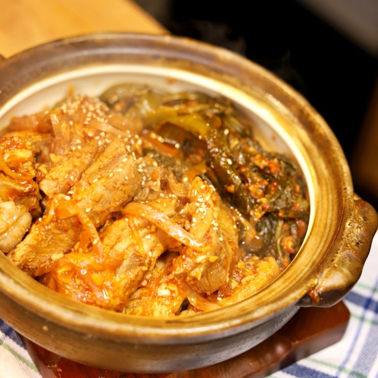  갓김치 등갈비찜 느끼함0% 최강 맛조합 레시피