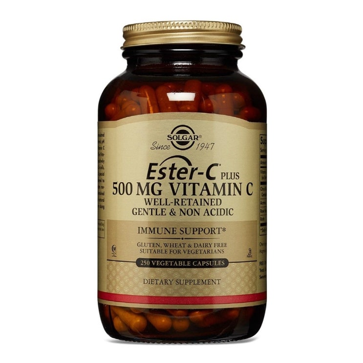  Solgar Ester-C Plus 비타민 C 500mg 250정 베지캡슐, 1개입, 1개
