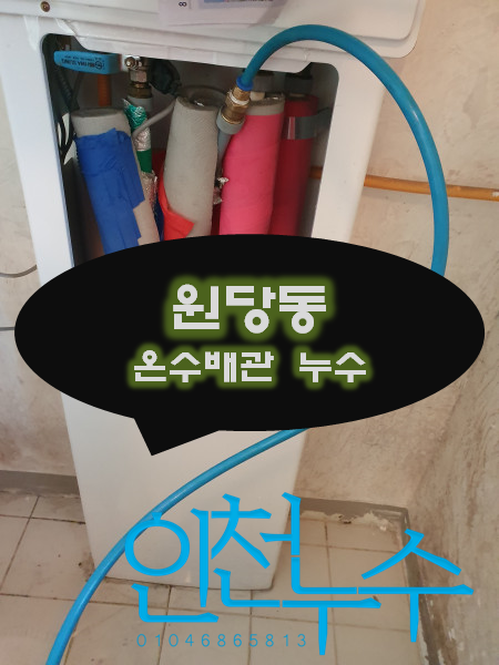  원당동 아파트 온수배관에서 누수가 됩니다. 누수공사까지 한번에 성공