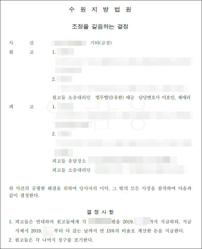  장남에게 증여한 아파트, 유류분반환청구 소송 사례