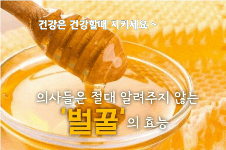 의사들은 절대 알져주지 않는 '벌꿀'의 효능 의사들은 절대 알져주지 않는 '벌꿀'의 효능