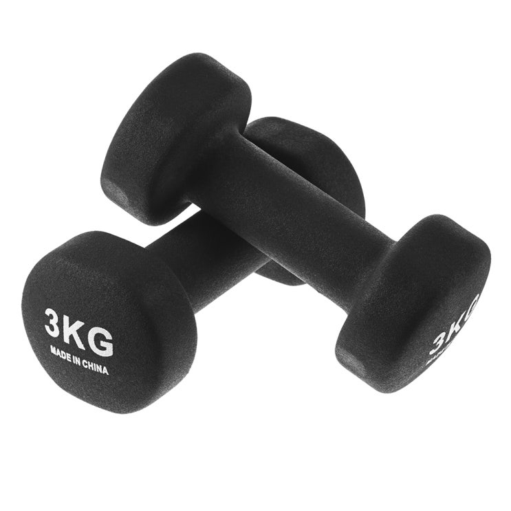  리뷰 가득한 블로그 - 쿠팡 브랜드 - 코멧 클래식 논슬립 아령 3kg, 2개, 블랙