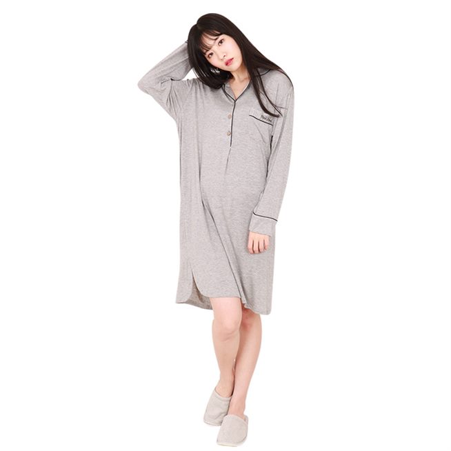 핑크존 여성용 텐셀 카라 단추 원피스 잠옷 말이 되나?! 핑크존 여성용 텐셀 카라 단추 원피스 잠옷 말이 되나?!