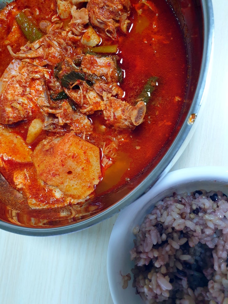  정정아식당/'시흥시맛집' 칼칼하고 맛있는 닭볶음탕 /포장해왔어요!