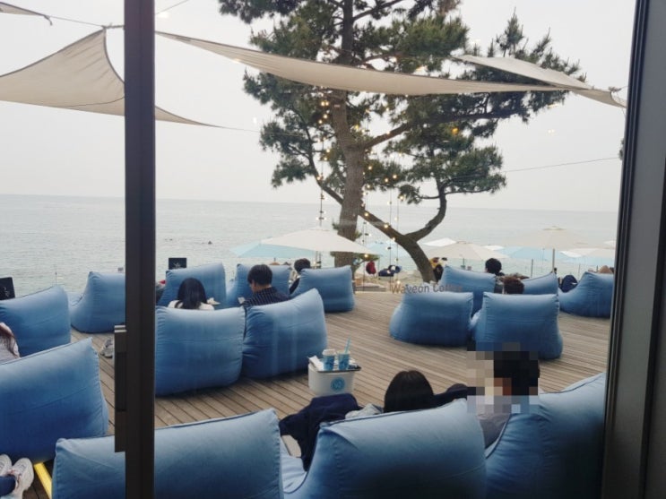  부산 기장 뷰가 예쁜 웨이브온 카페