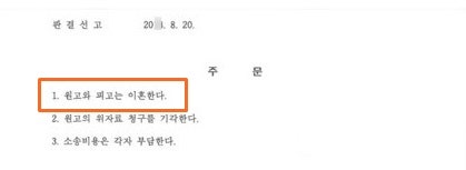 배우자가 고의로 이혼을 원치 않았으나, 이혼소송을 제기하여 승소한 사례 관련 사진