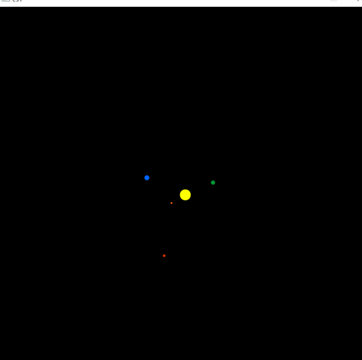  [Python]cs1lib를 이용한 지구-달,태양계 공전 모형그래픽 시뮬레이션 구현