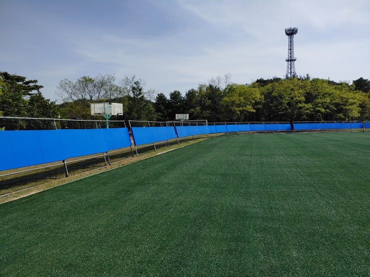  전북 남원 한국폴리텍대학 야구장 외야휀스(외야패딩) - 안전 보호벽매트(안전패딩) 설치
