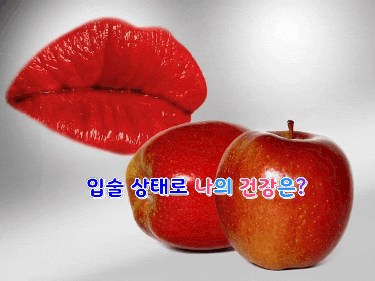 입술 상태로 나의 건강은? 입술 상태로 나의 건강은?
