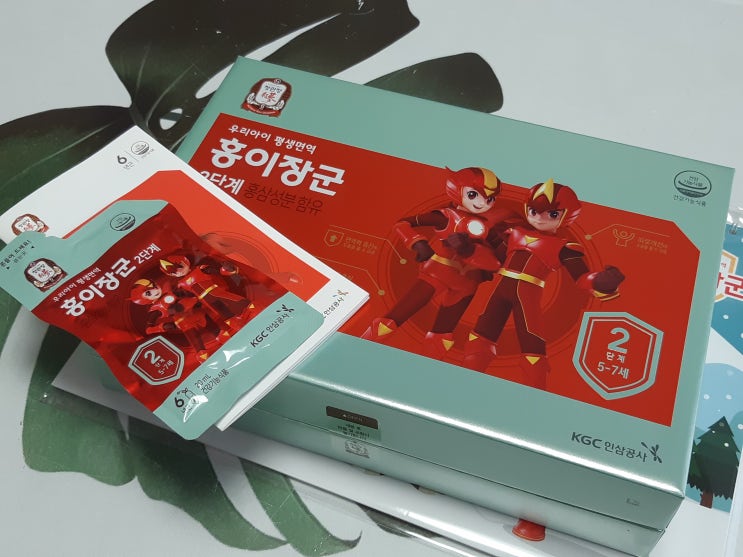 우리 아이 면역력을 지켜줘!~ 정관장 홍이장군 2단계 / 아이 어린이홍삼 추천