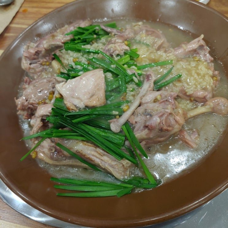  해조톳오리 : 부평 누룽지백숙 맛집
