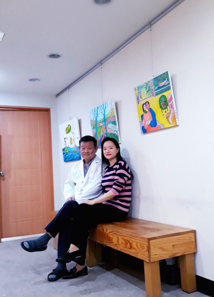  모생한의원 전시 디피를 마치고 - 온누리 예술마당 순회 개인전