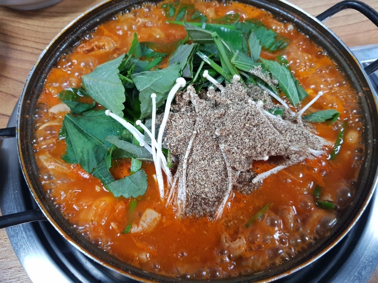  할머니 손 순대 - 수원 송죽동 맛집,막창전골 먹방