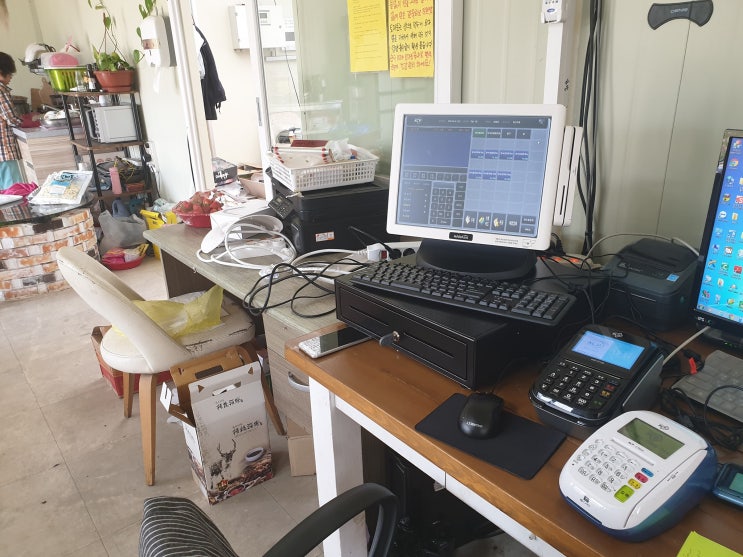  사천포스기 "봄말 토마토 농장"설치 카드단말기 삼천포 진주 남해 하동카드단말기 키오스크 포스기 설치 전문!!