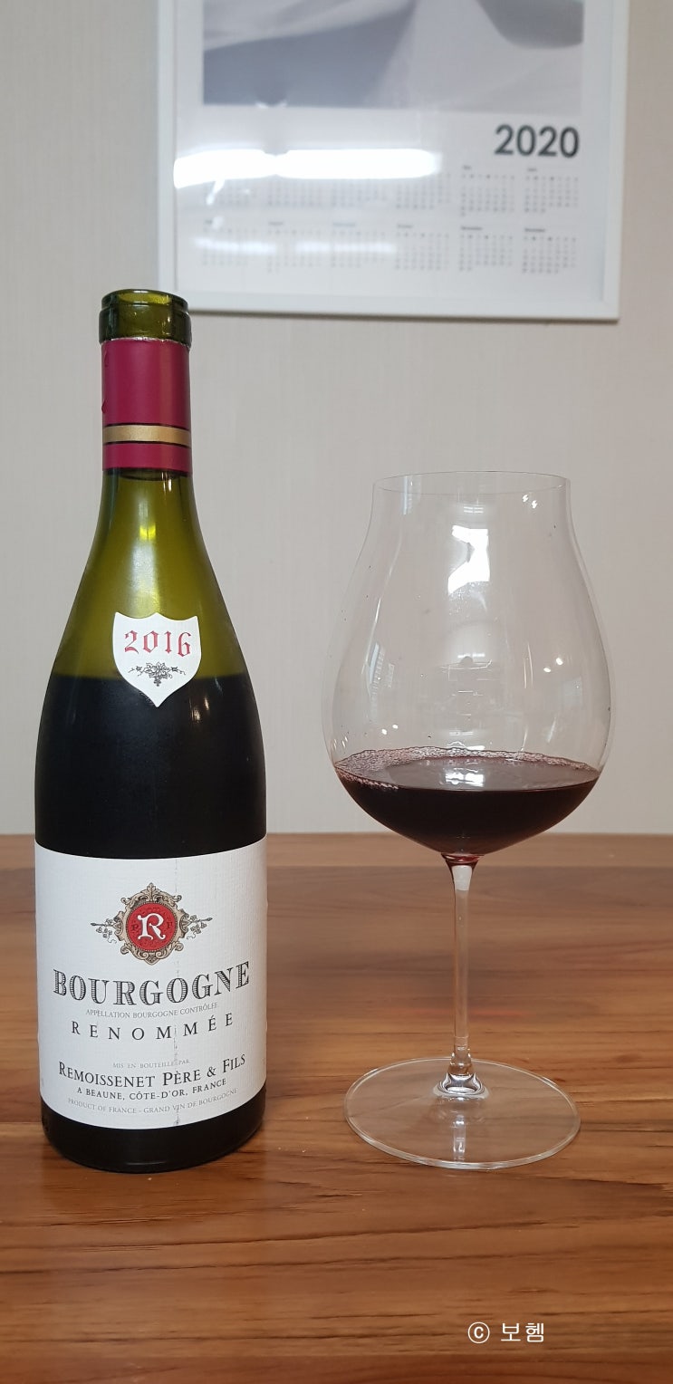 Remoissenet Pere & Fils Bourgogne Rouge Renommee, 흐무와스네 부르고뉴 루즈 흐노메 2016