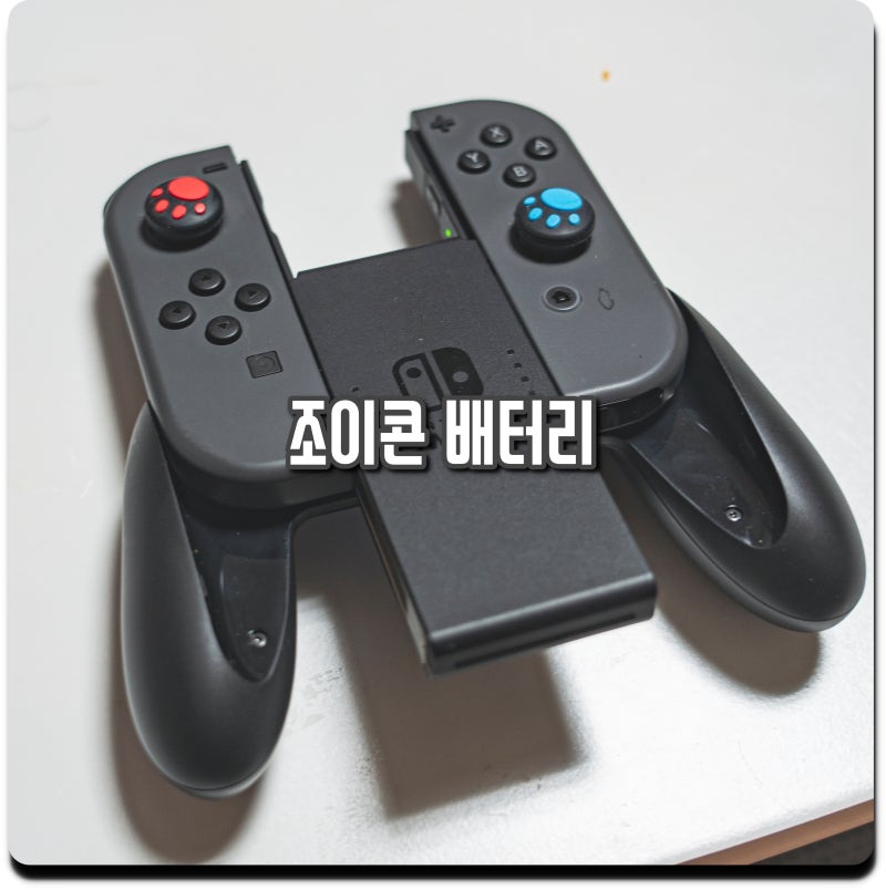 닌텐도 스위치 조이콘 충전방법 배터리 확인하기