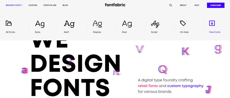 상업적 이용가능 영문 무료폰트 모음 사이트 'Fontfabric' : 네이버 블로그