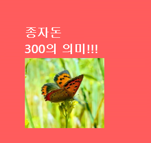  종자돈 300의 의미