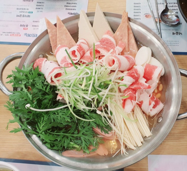 인천 청라 (복사꽃피는집) 우삼겹부대찌게-가성비갑 맛집
