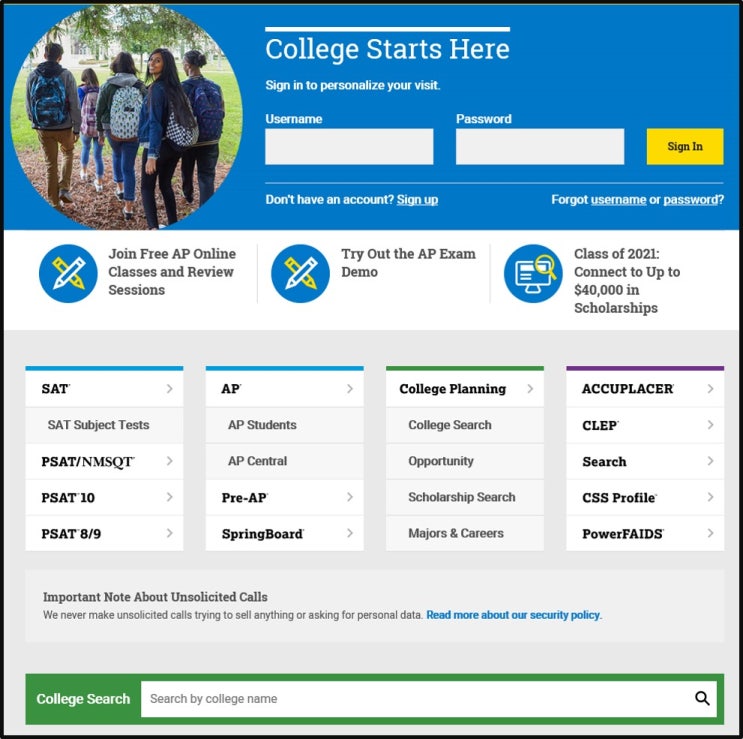  The College Board (미국 대학 위원회)란?