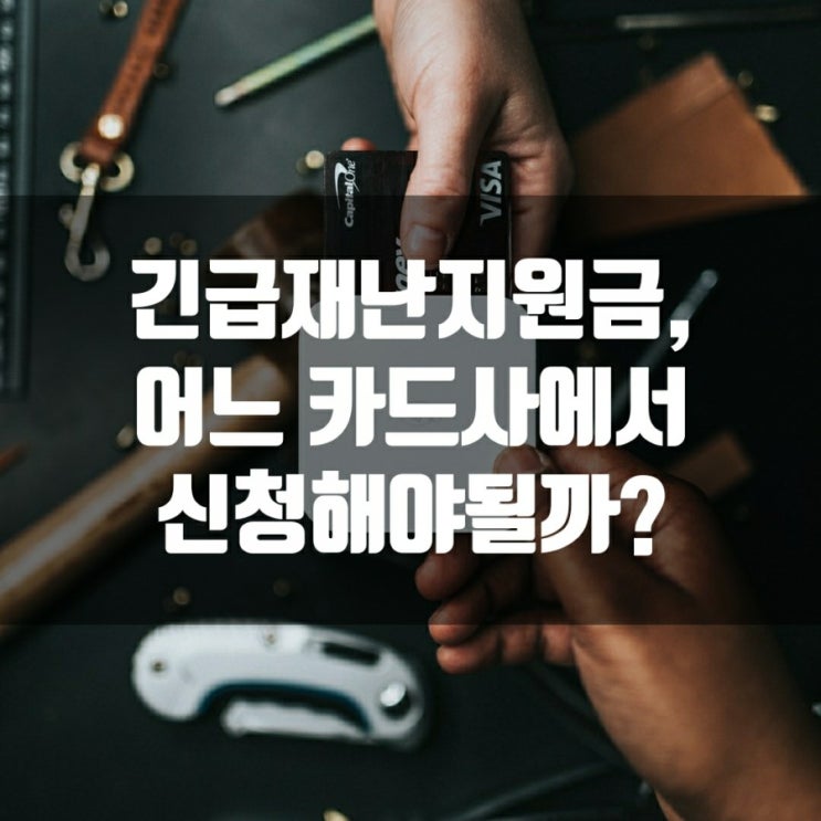  긴급재난지원금, 어느 카드사에서 신청해야 될까? (KB국민, NH농협, 롯데, 비씨, 삼성, 신한, 우리, 하나, 현대)