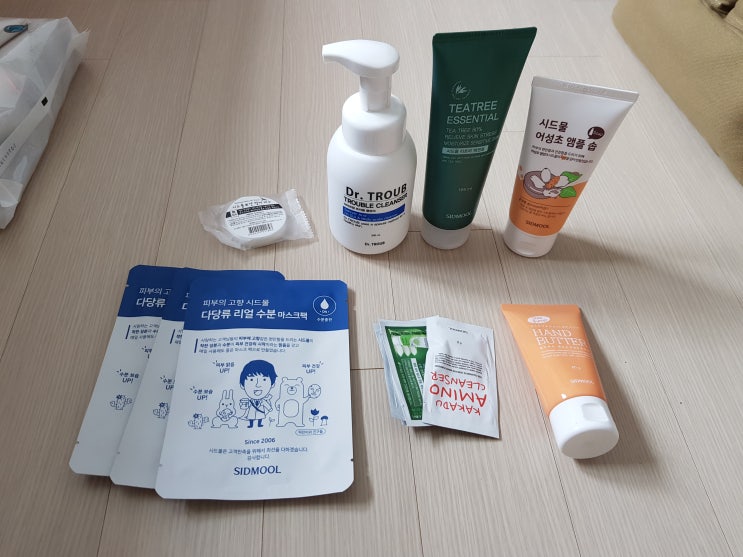  시드물 티트리에센셜 어성초앰플솝 등드름 여드름관리 화장품