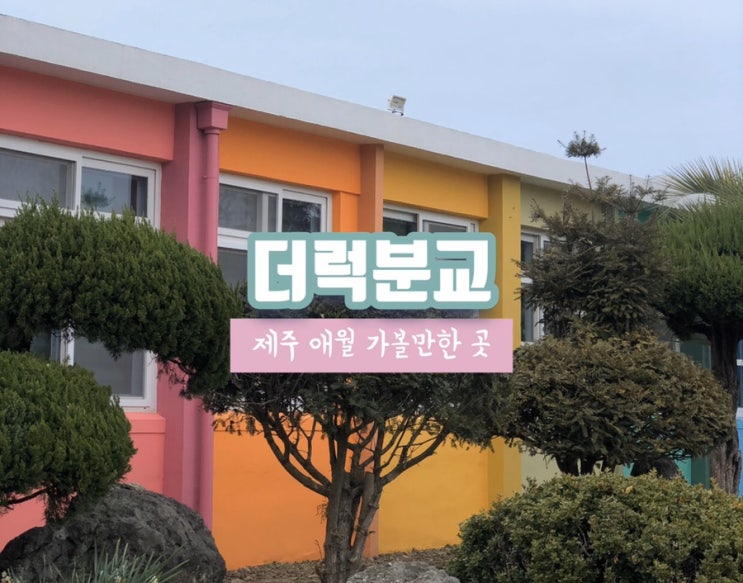 제주 애월 가볼만한 곳 더럭분교 추천