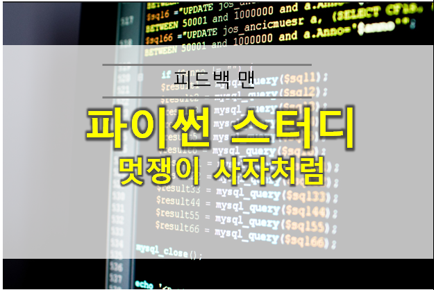  파이썬 오프라인 강의 : 멋쟁이 사자처럼 직장인 교육