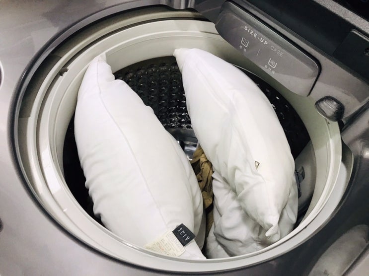 베개커버 베개솜 세탁 :: 통돌이 세탁기/ 건조기 하나로 끝