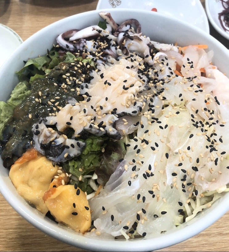 경남사천 맛집: 물회집, 재첩국, 유기농빵집 소개(제주전복물회/앞들식당/슈가)