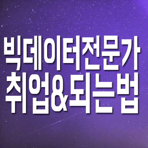  빅데이터전문가 취업 : 빅데이터전문가가 되기 위한 준비 방법