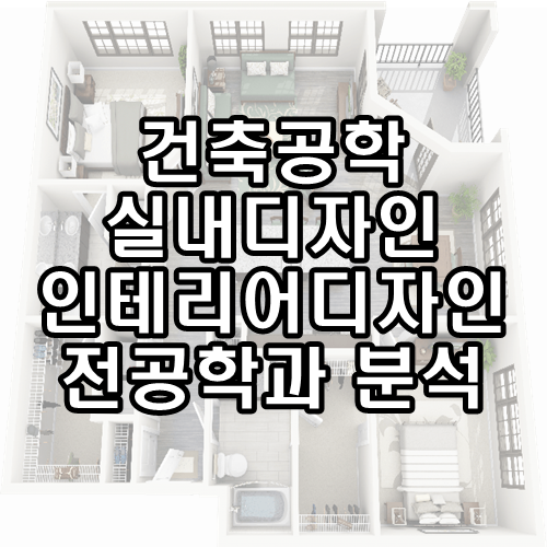  건축, 건축공학, 실내디자인 ::: 인테리어디자인 전공학과 분석