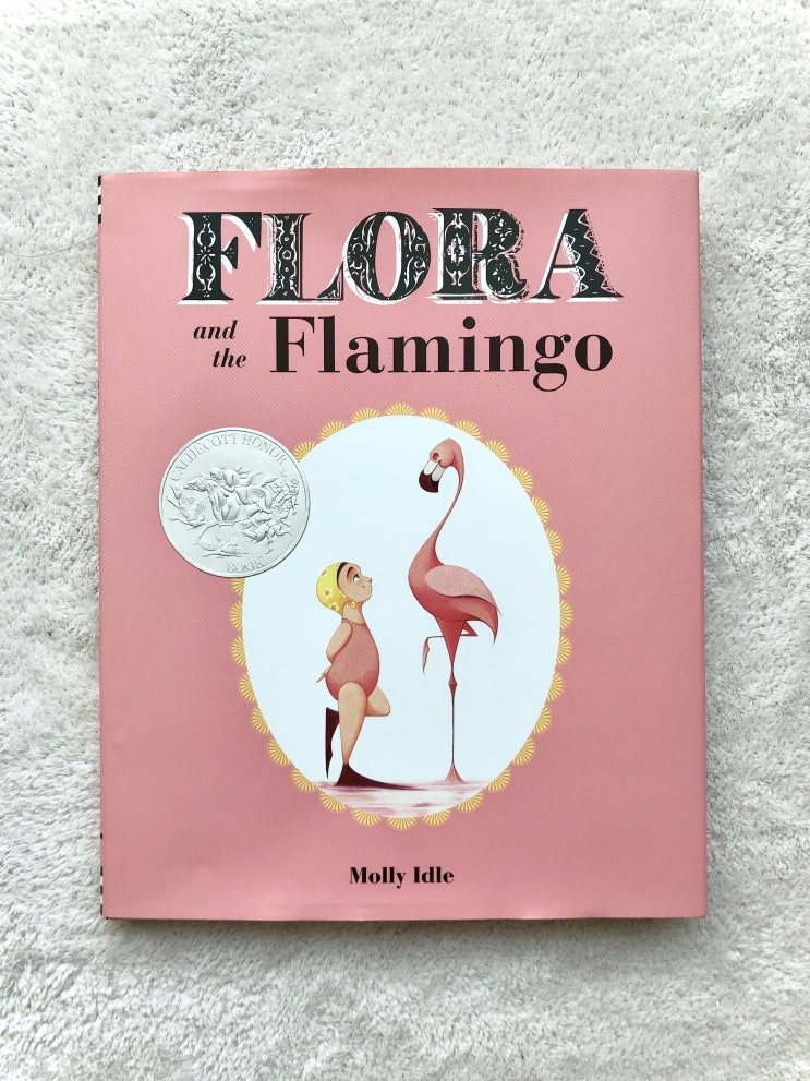 책육아-예쁜 원서 그림책 flora and the flamingo (칼데콧수상)