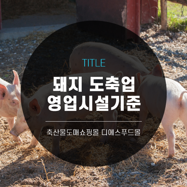 [디푸의 고기정보]돼지 도축업 영업시설기준