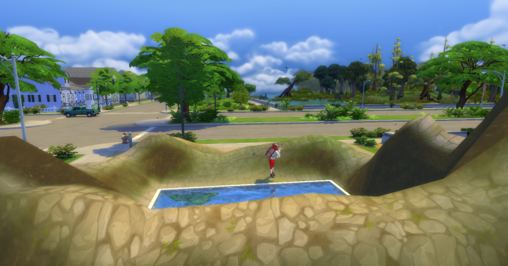 심즈 4 건축 ] 심과 함께 떠나는 이 시국 여행 백두산 천지 ] TS4 Build Paektu Mountain Caldera Lake Interior ]