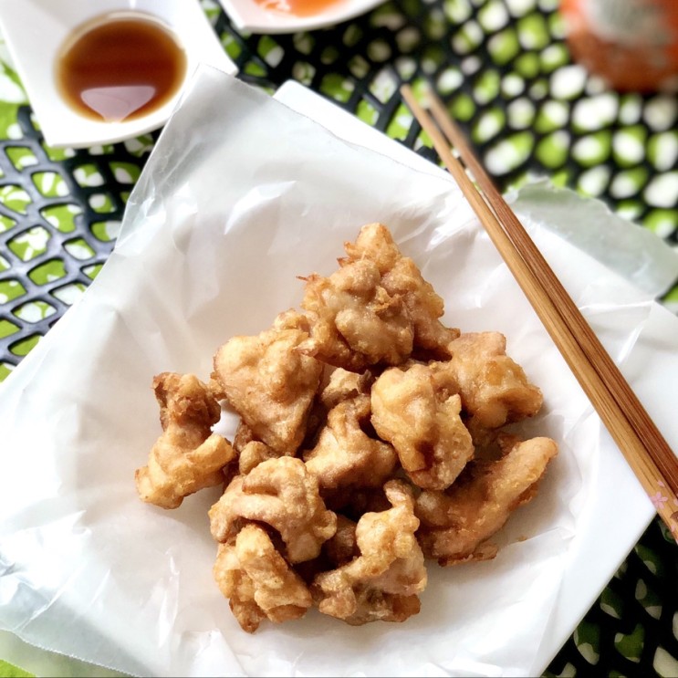 치킨가라아게파우더로 일본식치킨튀김 만들기