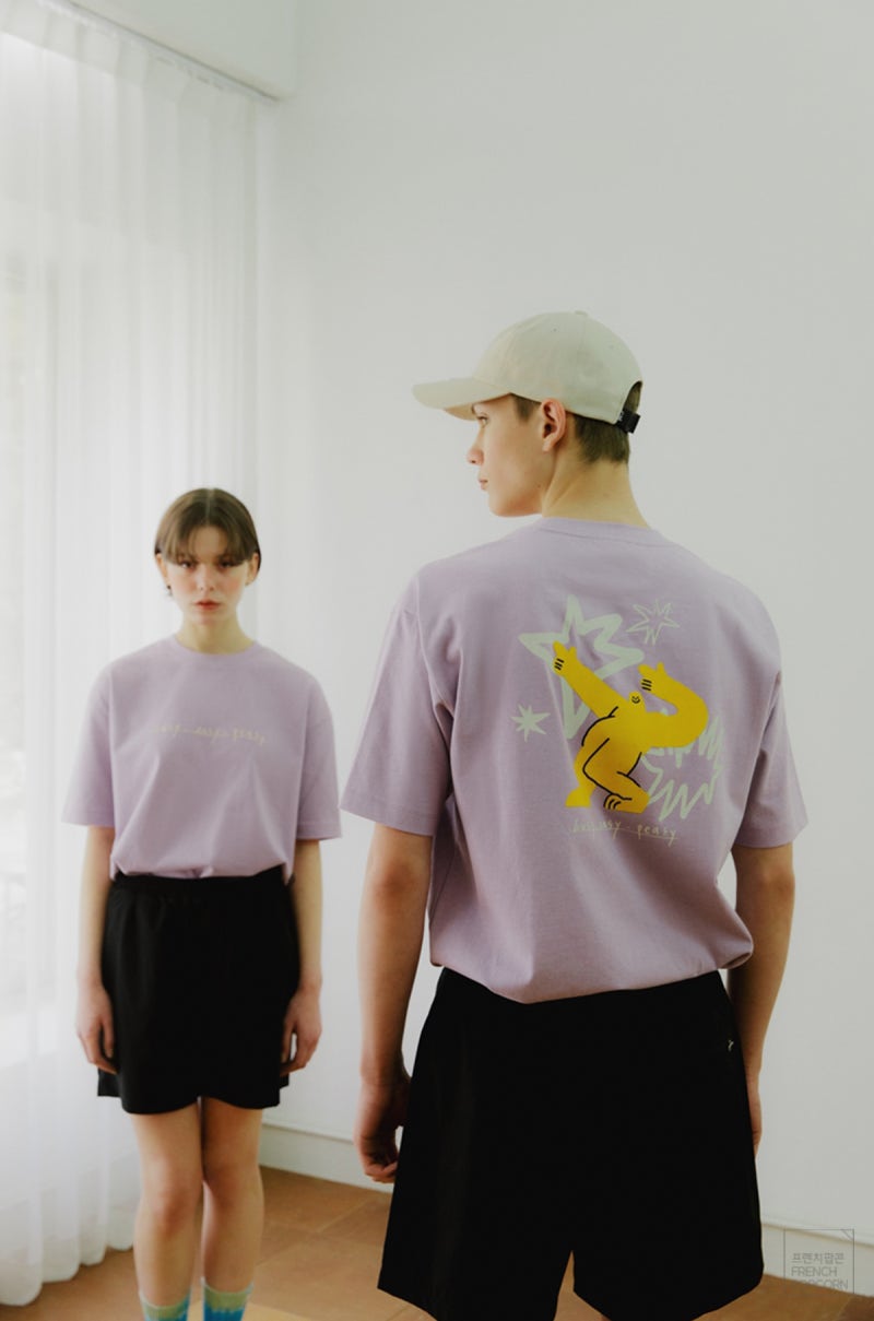 패션 바이 카카오 | 1+1 뷜튼 베어 커플 잠옷 파자마 세트, image size:800x1209