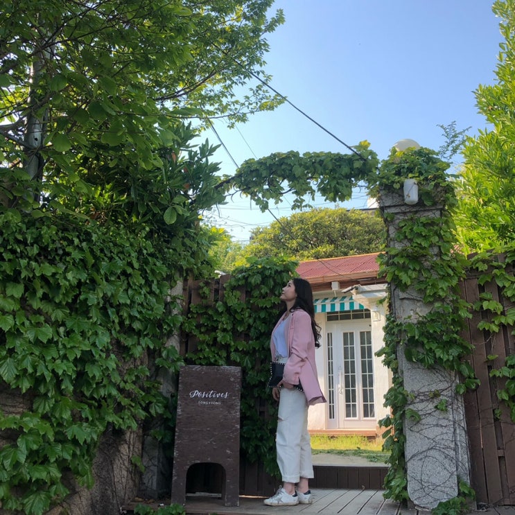  통영카페추천 정원이 있는 포지티브즈통영