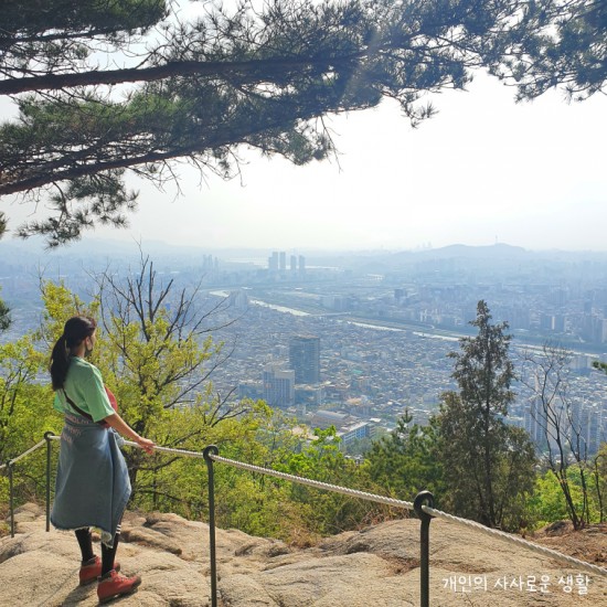  용마산으로 올라 아차산에서 하산....