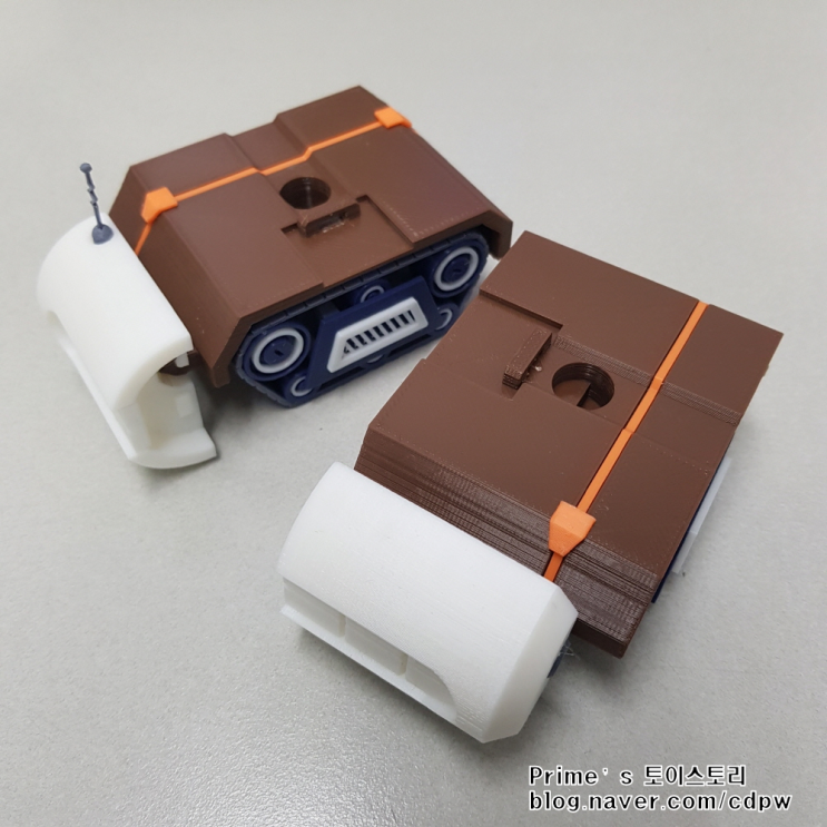  라바레인저 - 16) 브라운 하체 3D 출력