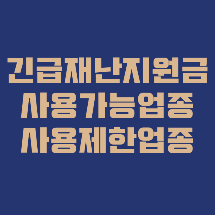  긴급재난지원금 어디에서 사용할 수 있나요?