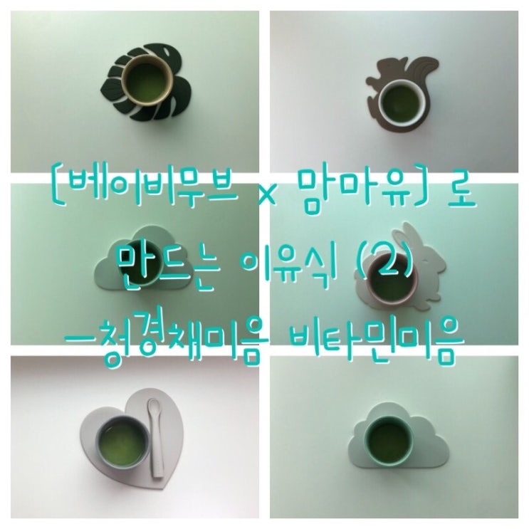  [이유식] 베이비무브 이유식마스터기로 만드는 이유식 초기1단계(2) (청경채미음, 비타민미음)