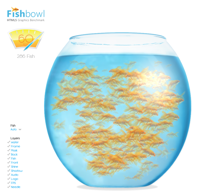 <FishBowl> 금붕어 물고기 수 스마트폰 성능 테스트 <FishBowl> 금붕어 물고기 수 스마트폰 성능 테스트