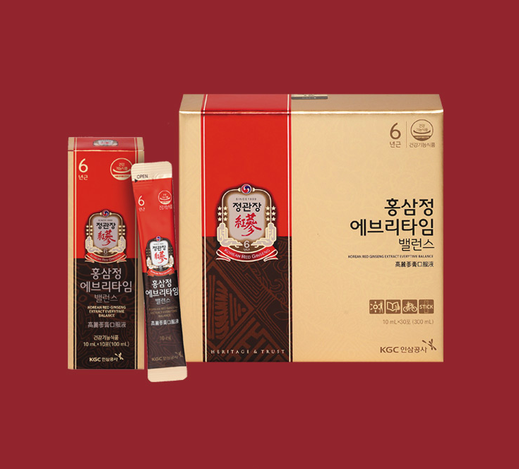  면역력이 답이다 홍삼정 에브리타임 밸런스 30포 1박스