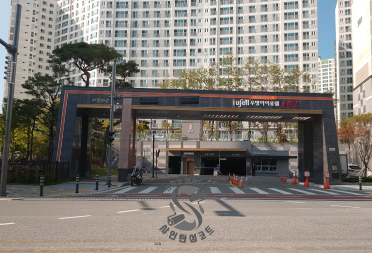  [대구 경북 탄성코트 전문시공업체 샤인탄성]경북 신도청 우방3차 샤르망K(진주색)작업 후기