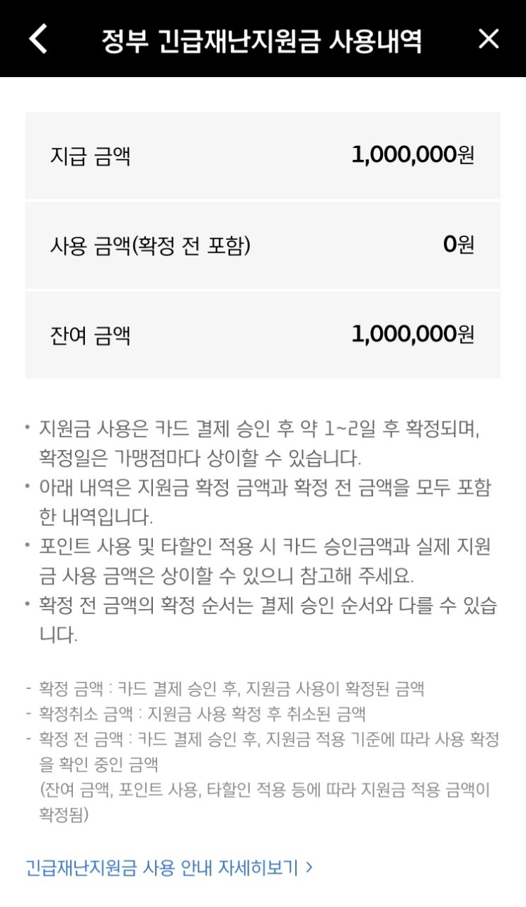 [현대카드] 정부 긴급재난지원금 지급 완료 안내