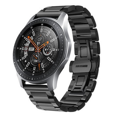  디씨네트워크 갤럭시워치 기어 S3 스트랩밴드 무광메탈 46mm 호환 22mm