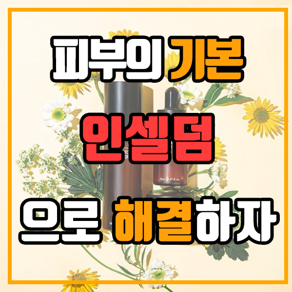  인셀덤 - 피부에 기본은 인셀덤으로 해결하자