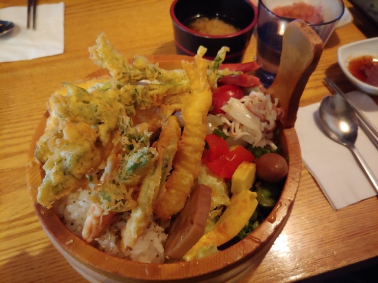  [다동맛집]이자카야 아이 점심메뉴 튀김도시락(덴뿌라벤또),치킨도시락(토리벤또),돈코츠라멘